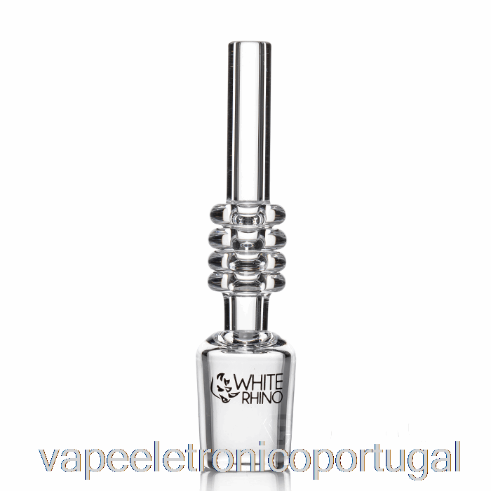 Vape Eletrônico Rinoceronte Branco Coletor De Néctar Dicas De Quartzo 18mm